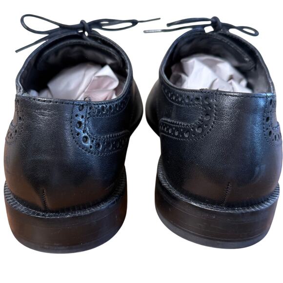COLE HAAN Mens Wingtip Oxfords Shoes Size 10M C12209 Black - Picture 7 of 12